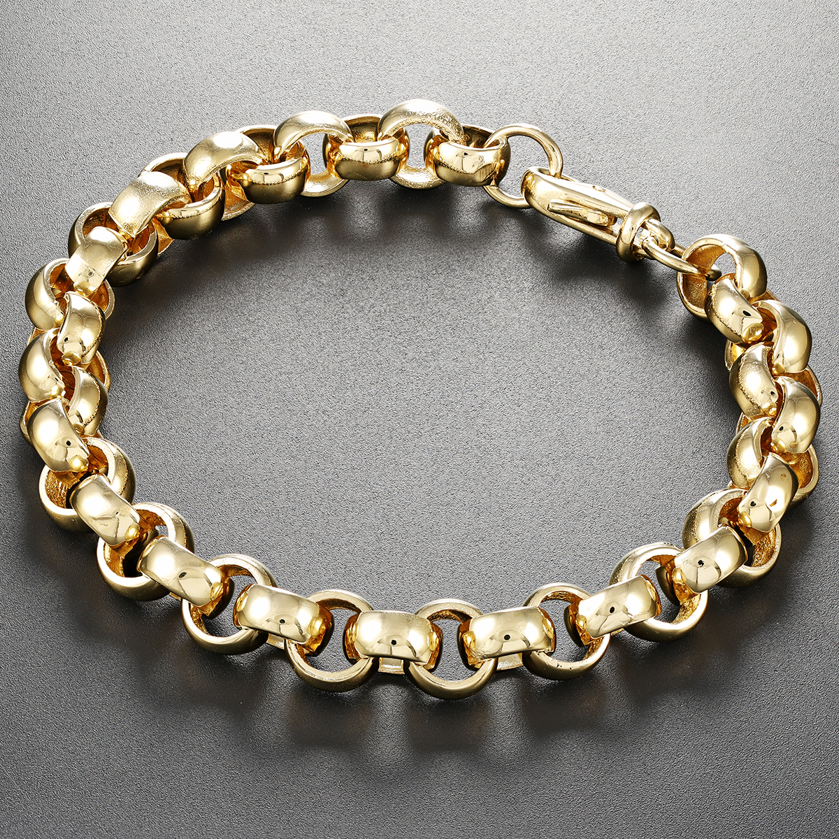 womens gold belcher bracelet