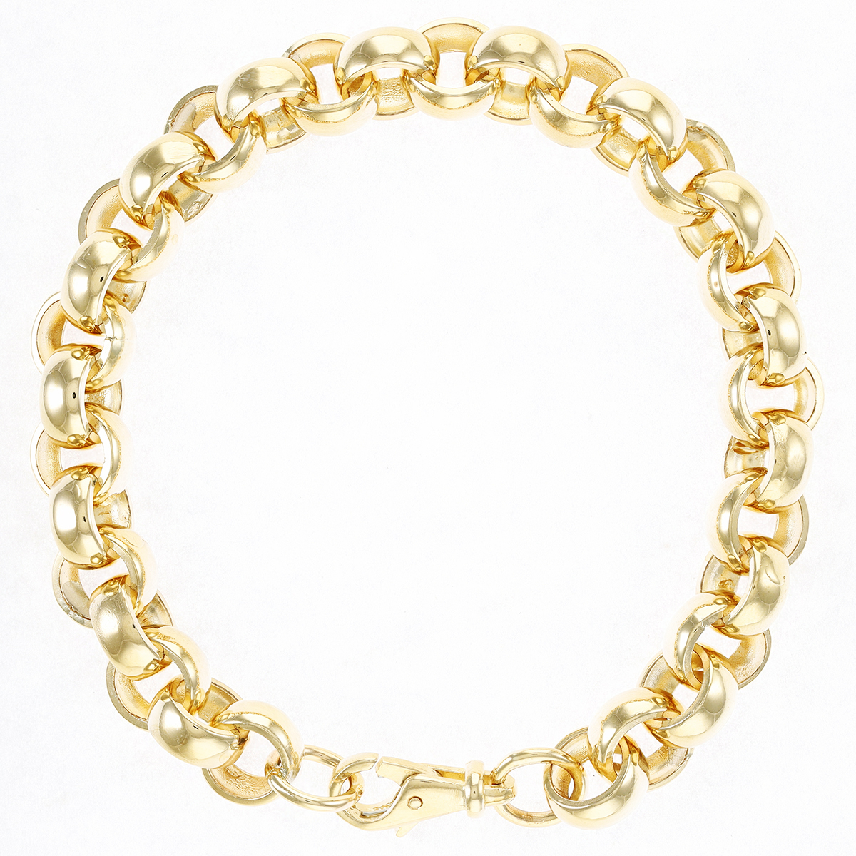 Product Image for 9ct Gold Heavy Solid Large Belcher Bracelet - 10mm - 9.25" Gents