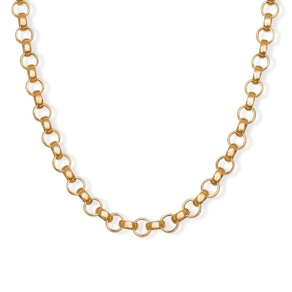 Product Image for 9ct Solid Yellow Gold Polished Belcher Chain - 7.5mm - 26"