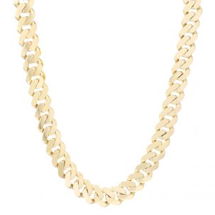 9ct Gold Large Solid Classic Cuban Link Curb Chain - 17mm - 30"