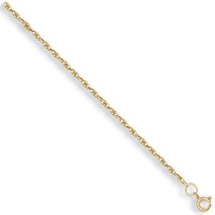 9ct Yellow Gold Prince of Wales Chain - 1.75mm - 16" - 24"