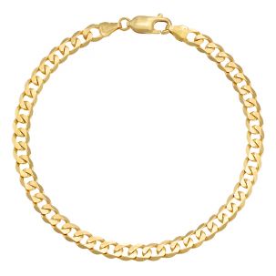 9ct Yellow Gold Classic Curb bracelet - 5.5mm - 8.25" - Gents