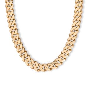 9ct Yellow Gold Solid Cuban Chain - 9mm Wide, 3.5mm Thick, Lengths 22" - 30" (Size 2)
