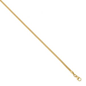 9ct Yellow Gold Italian Made Franco / Foxtail Chain - 2.5mm - 20" - 24"