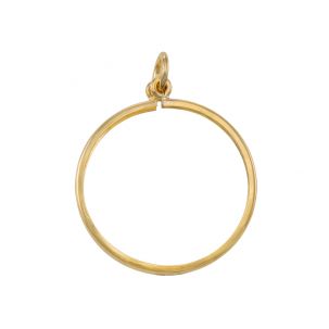 9ct Yellow Gold Half Sovereign Coin Mount Pendant