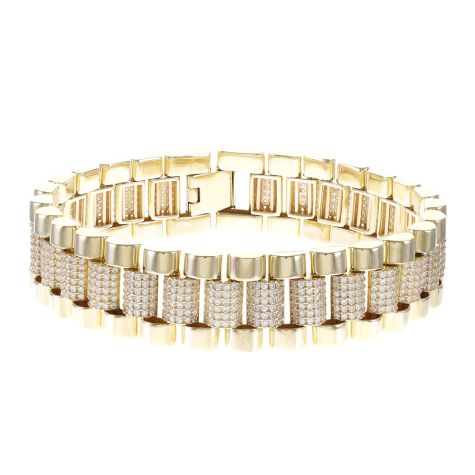 Rolex style bracelet mens clearance