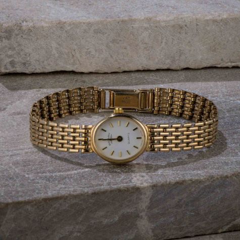Vintage Rotary 9ct Gold Ladies Watch – Solid Gold - 6.5 " Long - 15gr