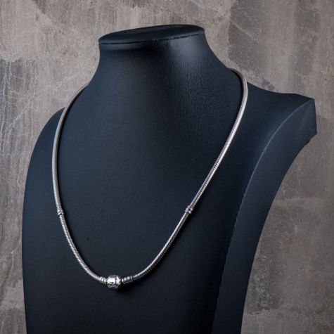 Authentic Pandora Sterling Silver Snake Chain Necklace 18" 30g Heavy Charm Chain