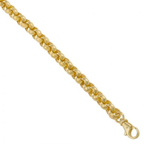 9ct Yellow Gold Solid Heavy Belcher Chain - 9.5mm - 30"