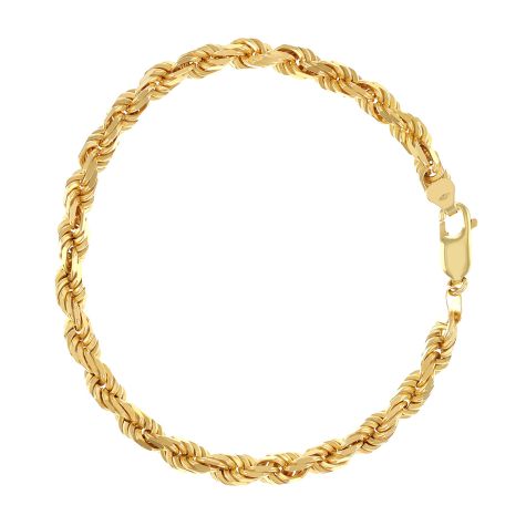 Men's Solid 9ct Gold Rope Bracelets 