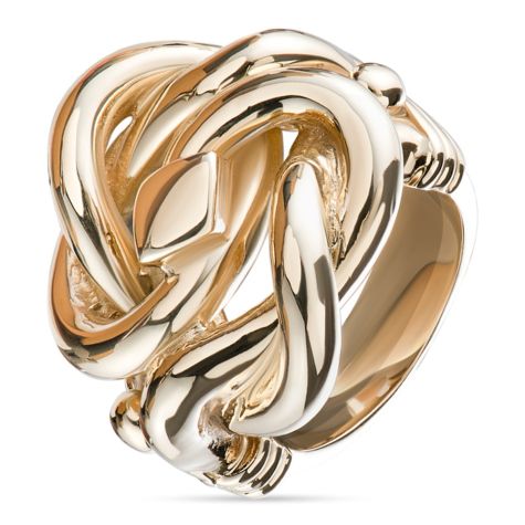 9ct Yellow Gold Solid Heavy Weight Extra Large Knot Ring - Gents 