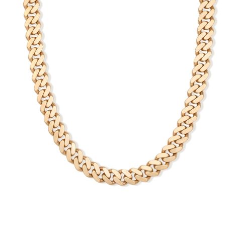 9ct Yellow Gold Semi-Solid Polished Cuban Chain - Size 2 - 9mm Wide - (LENGTHS 22" - 30")