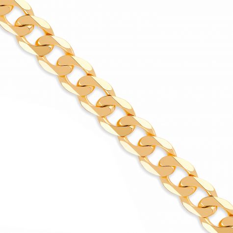 9ct Yellow Gold Solid X Large Heavy Classic Curb Chain - 14mm