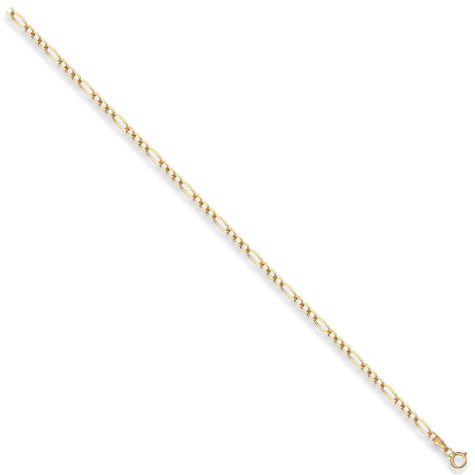 9ct Yellow Gold Solid Italian Made Figaro Chain - 2.75mm - 22"