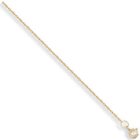 9ct Yellow Gold Prince of Wales Chain - 1.35mm - 16" - 24"