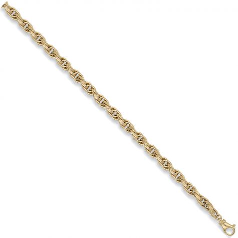 9ct Yellow Gold Semi-solid Prince of Wales Chain - 5.75mm - 18" - 30"