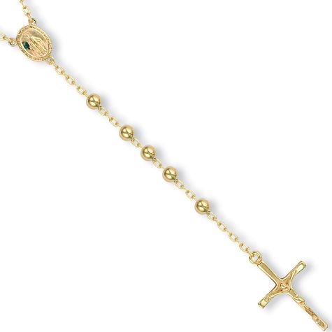 Rosary Bead Necklaces - 9ct Gold 