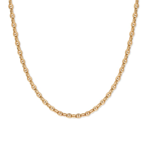 9ct Yellow Gold Solid Ornate Pattern Anchor / Mariner Chain - 5mm -22" -  30"