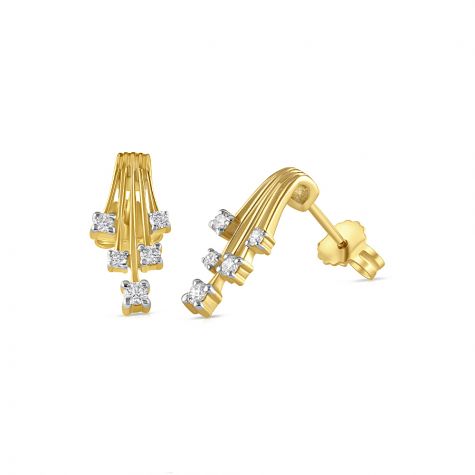 9ct Yellow Gold 0.25ct Diamond Stud Earrings