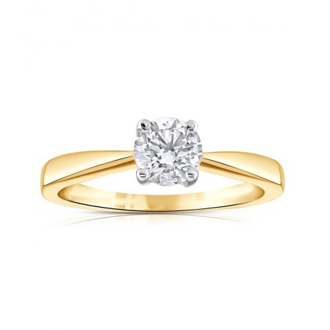 18ct Yellow Gold 0.50ct Diamond Engagement Ring