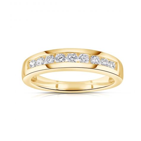 9ct Yellow Gold 0.35ct Diamond Eternity Ring