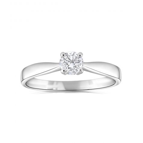 18ct White Gold 0.25ct Diamond Engagement Ring