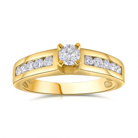 18ct Yellow Gold 0.50ct Brilliant Cut Diamond Ring