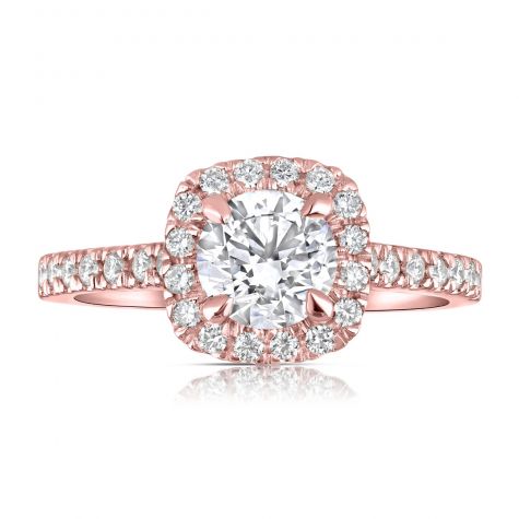 18ct Rose Gold 1.00ct Certificated Diamond Engagement Ring