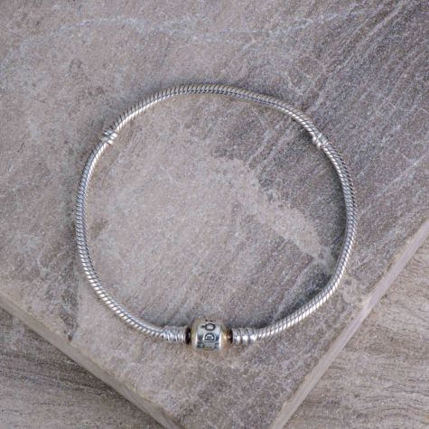Authentic Pandora Sterling Silver Snake Chain Bracelet 7.5 Inch – Classic Charm Bracelet – 15g