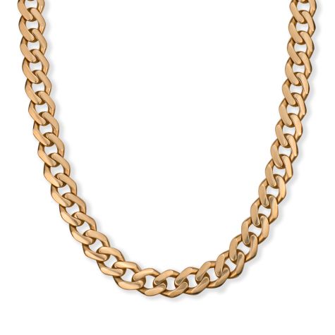 9ct Yellow Gold Solid Large & Heavy British Made Curb Chain, 13mm Wide, 30" Long (SIZE 4) EX DISPLAY