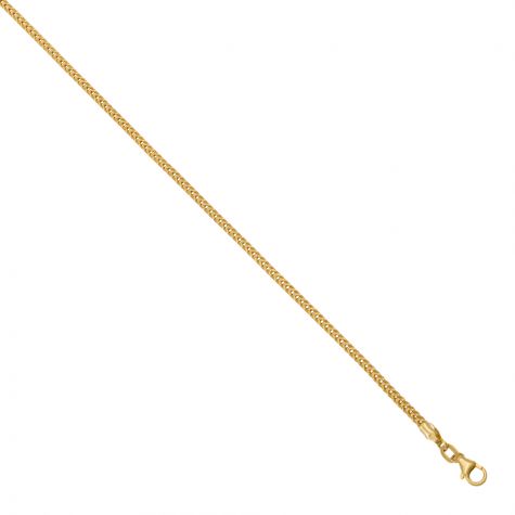 9ct Yellow Gold Italian Made Franco / Foxtail Chain - 2.5mm - 24"