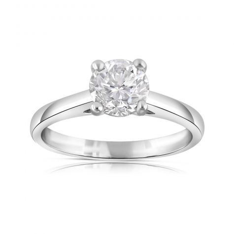 Pre-Owned 950 Platinum 1.00ct Diamond Solitaire Engagement Ring