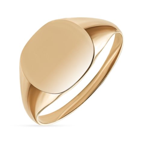 9ct Yellow Gold Solid Polished Square Signet Ring - 12.5mm