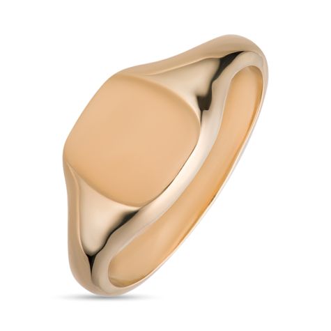 Solid 9ct Yellow Gold Square Signet Ring, British Made - 10mm Wide - Mens Size W-Z+3 (Size 1)