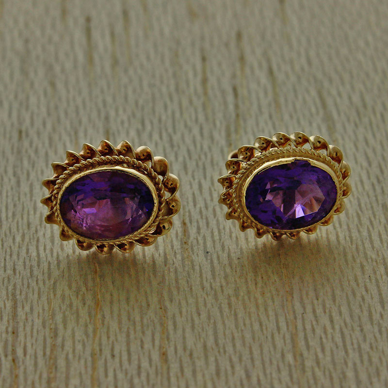 Details About Uk Hallmarked 9ct Yellow Gold Amethyst Stud Earrings Jr20 Details About Uk Hallmarked 9ct Yellow Gold Amethyst Stud Earrings Jr20