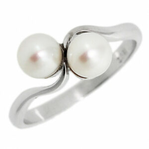 Double Pearl Dress Ring