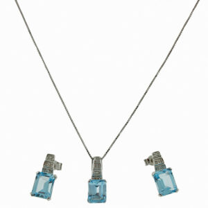 Topaz Necklace And Earrings