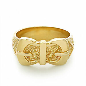 Gold Buckle Ring