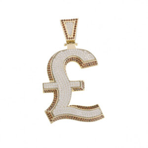 Iced Out Pound Sign Pendant - Hatton Jewellers