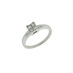 Pre-Owned 18ct White Gold 0.20ct Diamond Engagement Ring