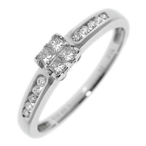 Pre-Owned 18ct White Gold 0.25ct Diamond Engagement Ring