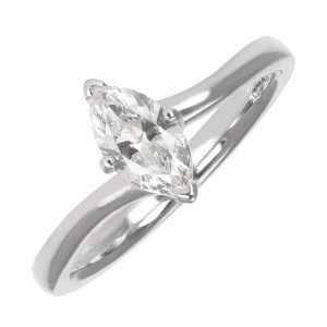 Pre-Owned 950 Platinum 0.50ct Diamond Solitaire Engagement Ring